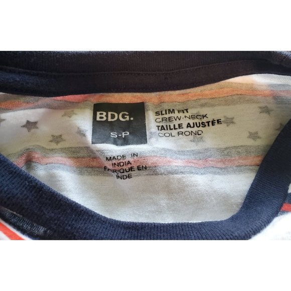 BDG Slim Fit Crewneck Tee July 4, America, Stars and Stripes Sz S - Picture 4 of 7